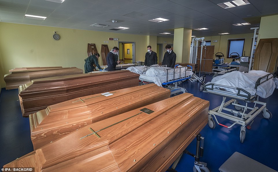 Italy Corona Virus Corpse
